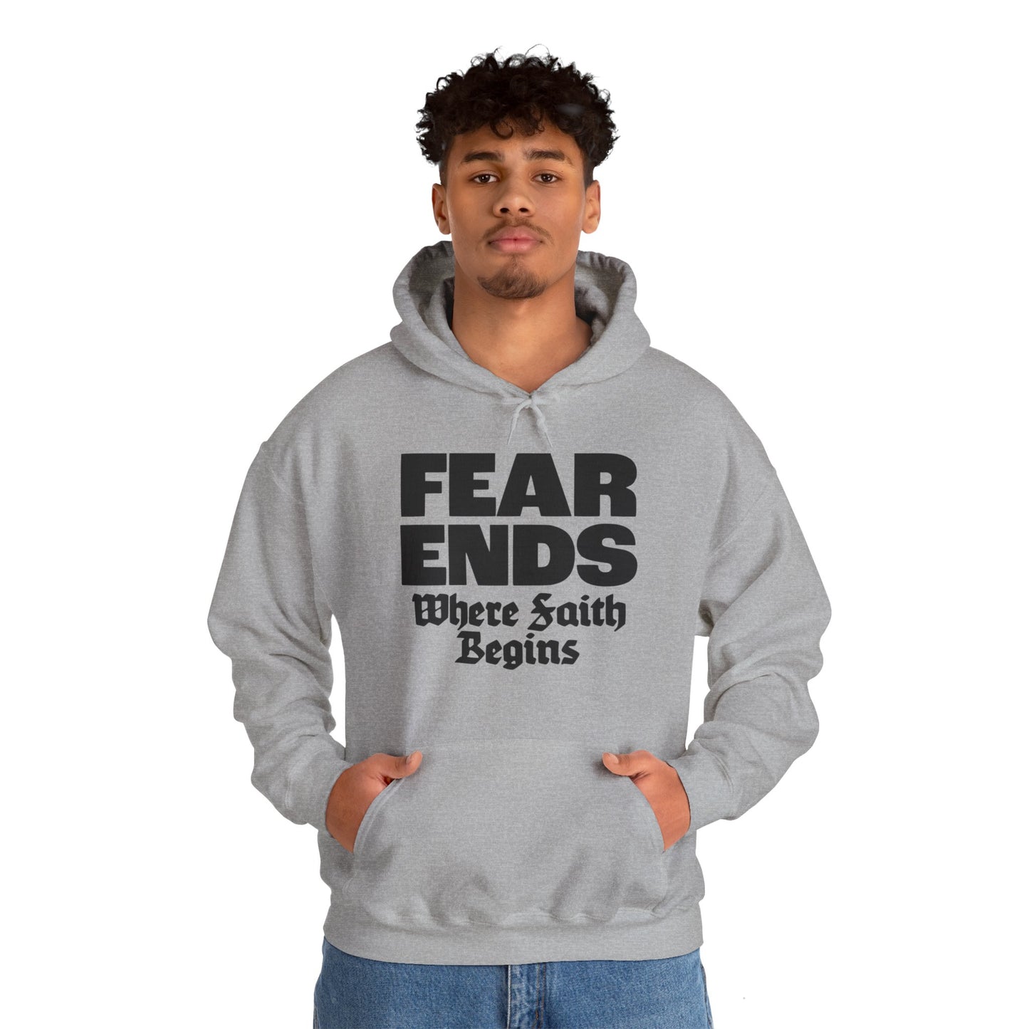 “Where Faith Begins” Unisex Heavy Blend™ Hooded Sweatshirt