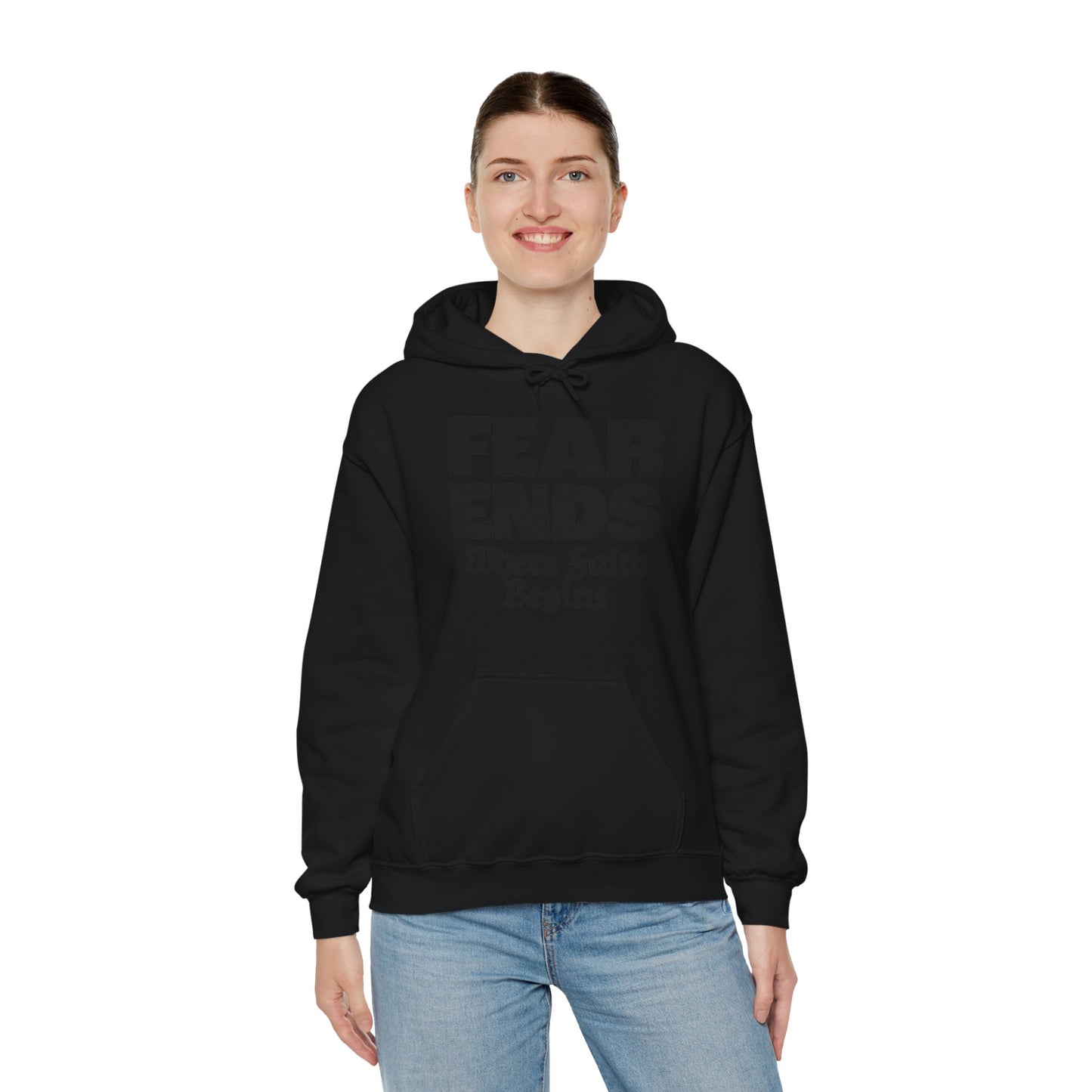 “Where Faith Begins” Unisex Heavy Blend™ Hooded Sweatshirt