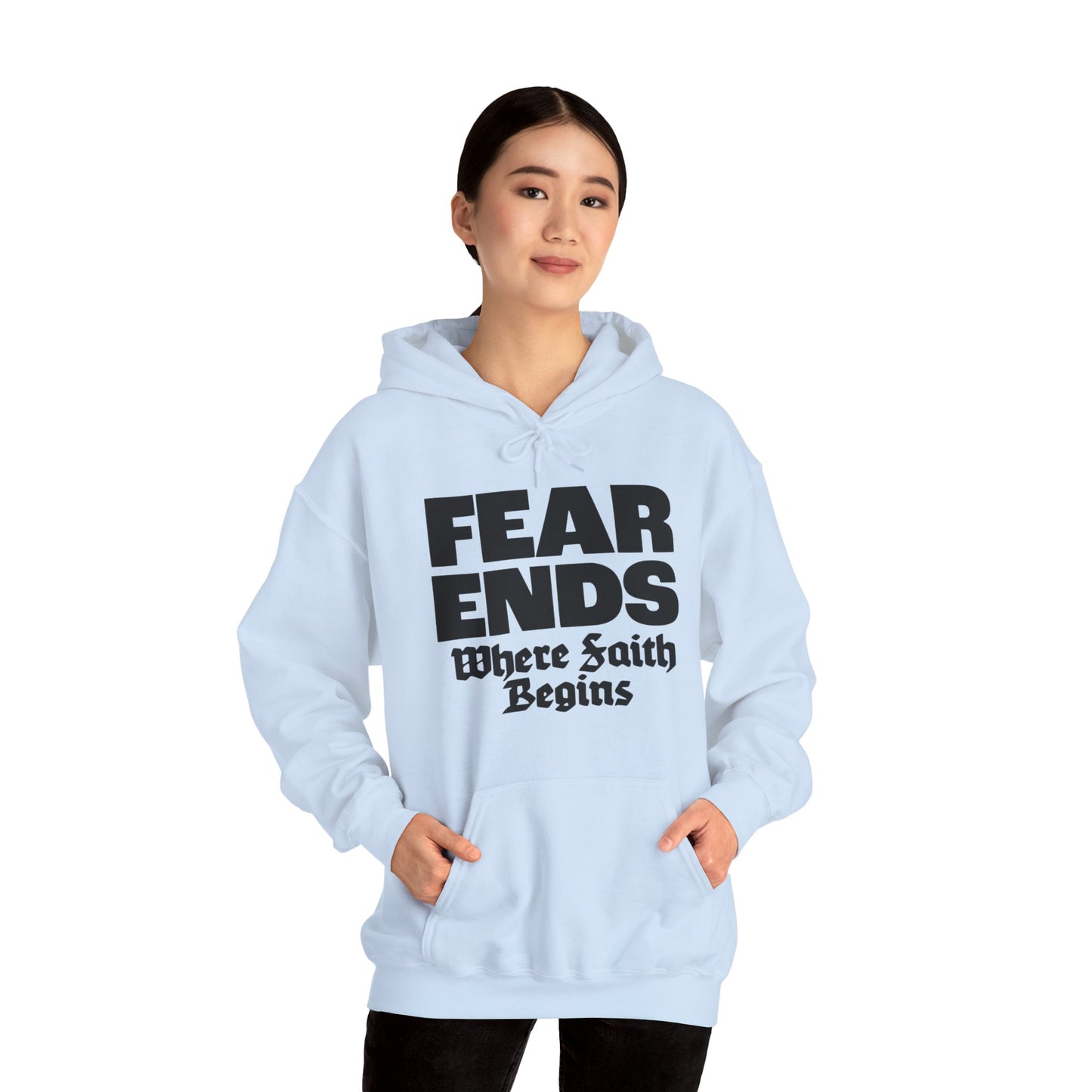 “Where Faith Begins” Unisex Heavy Blend™ Hooded Sweatshirt