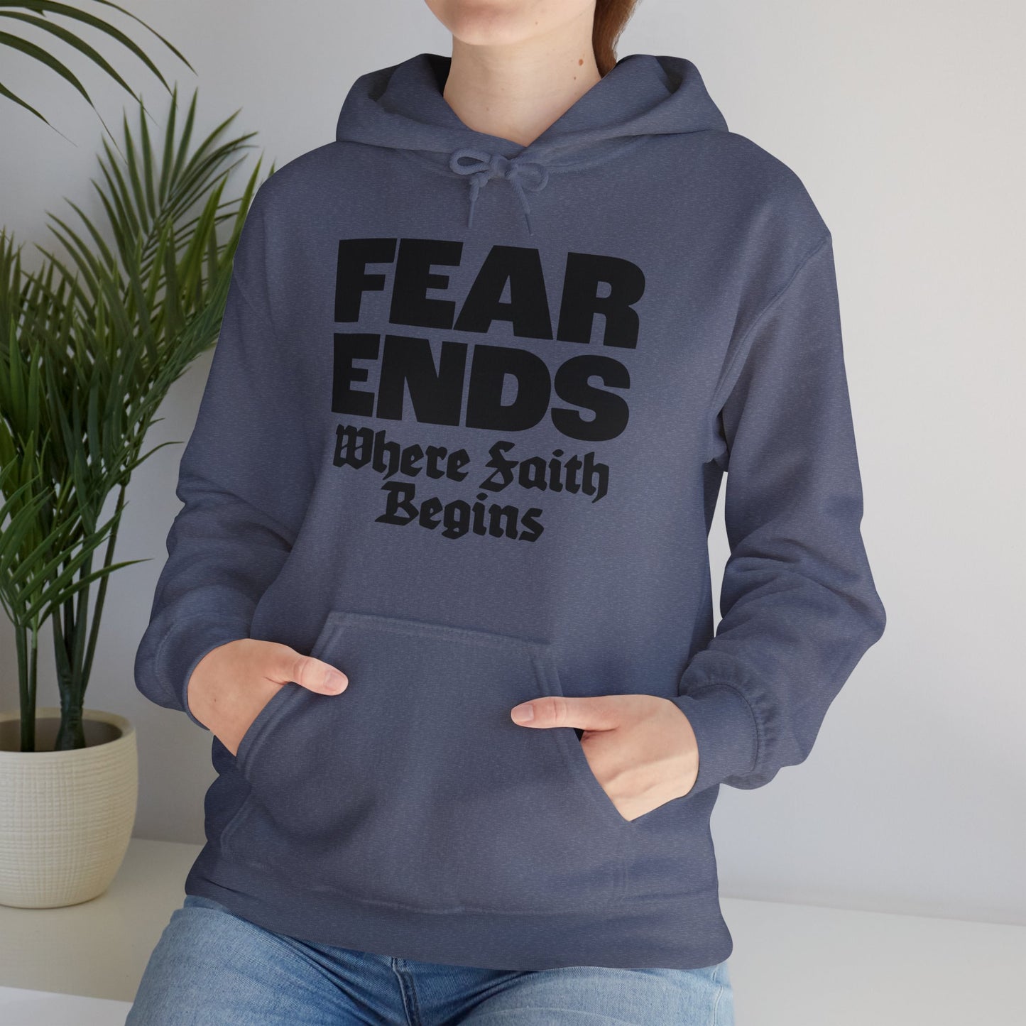 “Where Faith Begins” Unisex Heavy Blend™ Hooded Sweatshirt