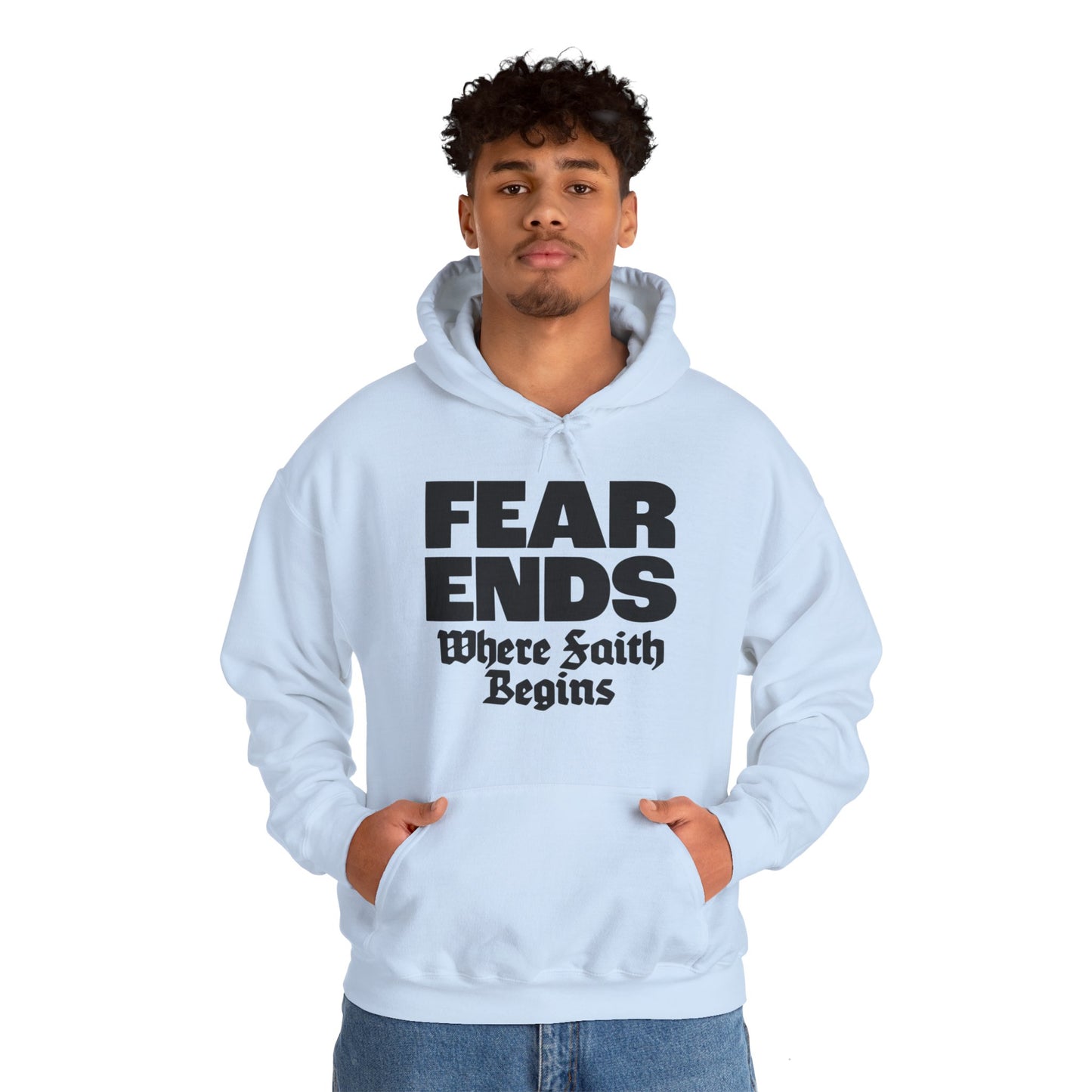 “Where Faith Begins” Unisex Heavy Blend™ Hooded Sweatshirt