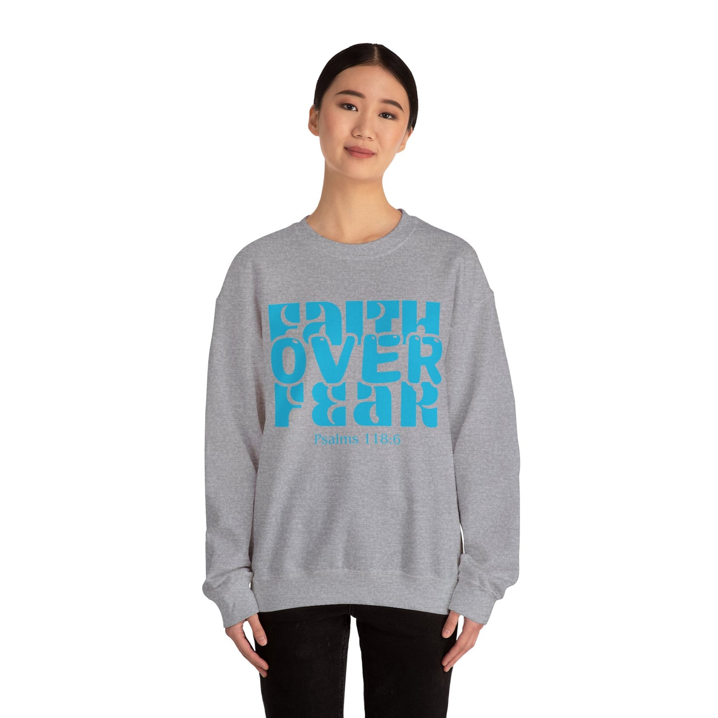 “Faith Over Fear” Unisex Heavy Blend™ Crewneck Sweatshirt