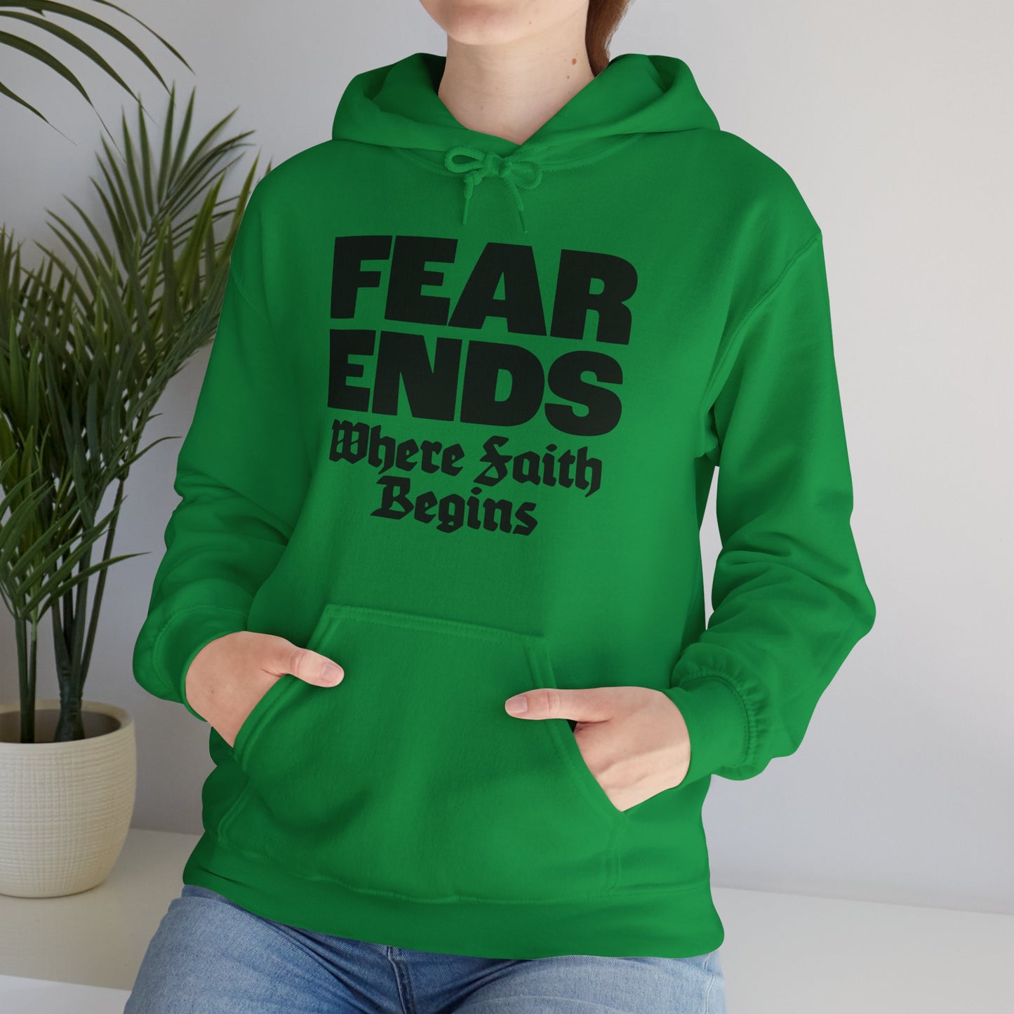 “Where Faith Begins” Unisex Heavy Blend™ Hooded Sweatshirt