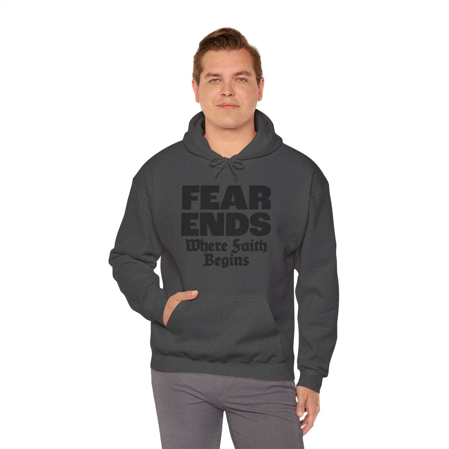 “Where Faith Begins” Unisex Heavy Blend™ Hooded Sweatshirt