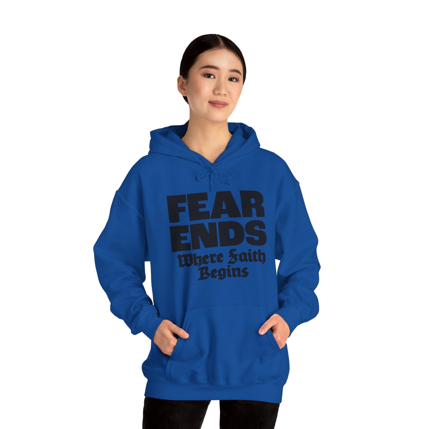 “Where Faith Begins” Unisex Heavy Blend™ Hooded Sweatshirt