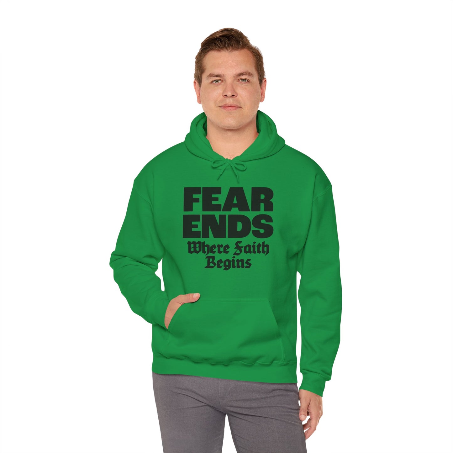 “Where Faith Begins” Unisex Heavy Blend™ Hooded Sweatshirt