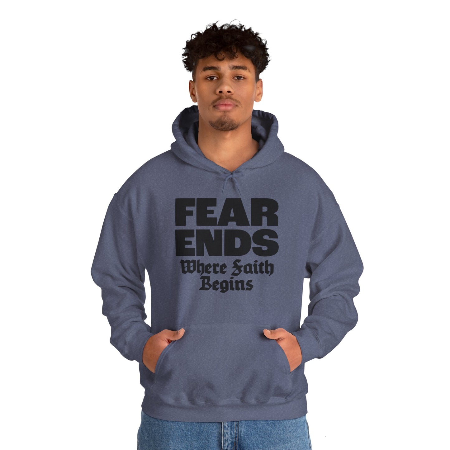 “Where Faith Begins” Unisex Heavy Blend™ Hooded Sweatshirt