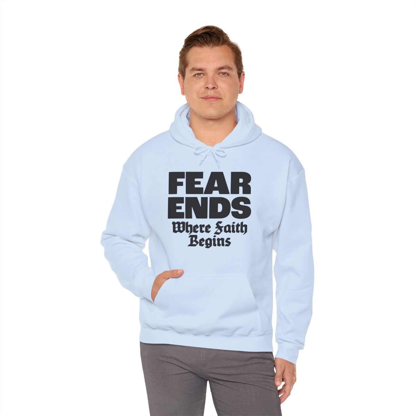 “Where Faith Begins” Unisex Heavy Blend™ Hooded Sweatshirt