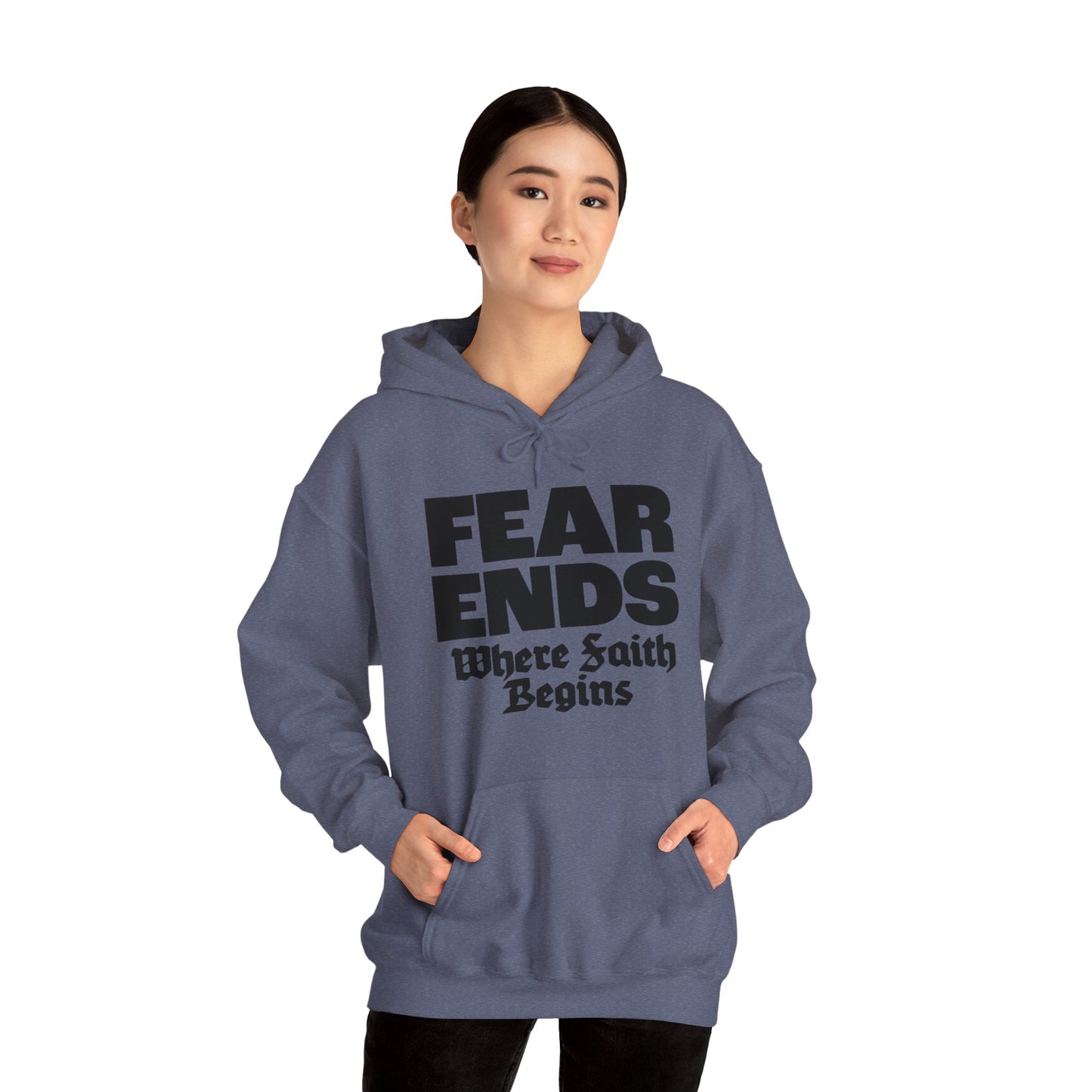 “Where Faith Begins” Unisex Heavy Blend™ Hooded Sweatshirt