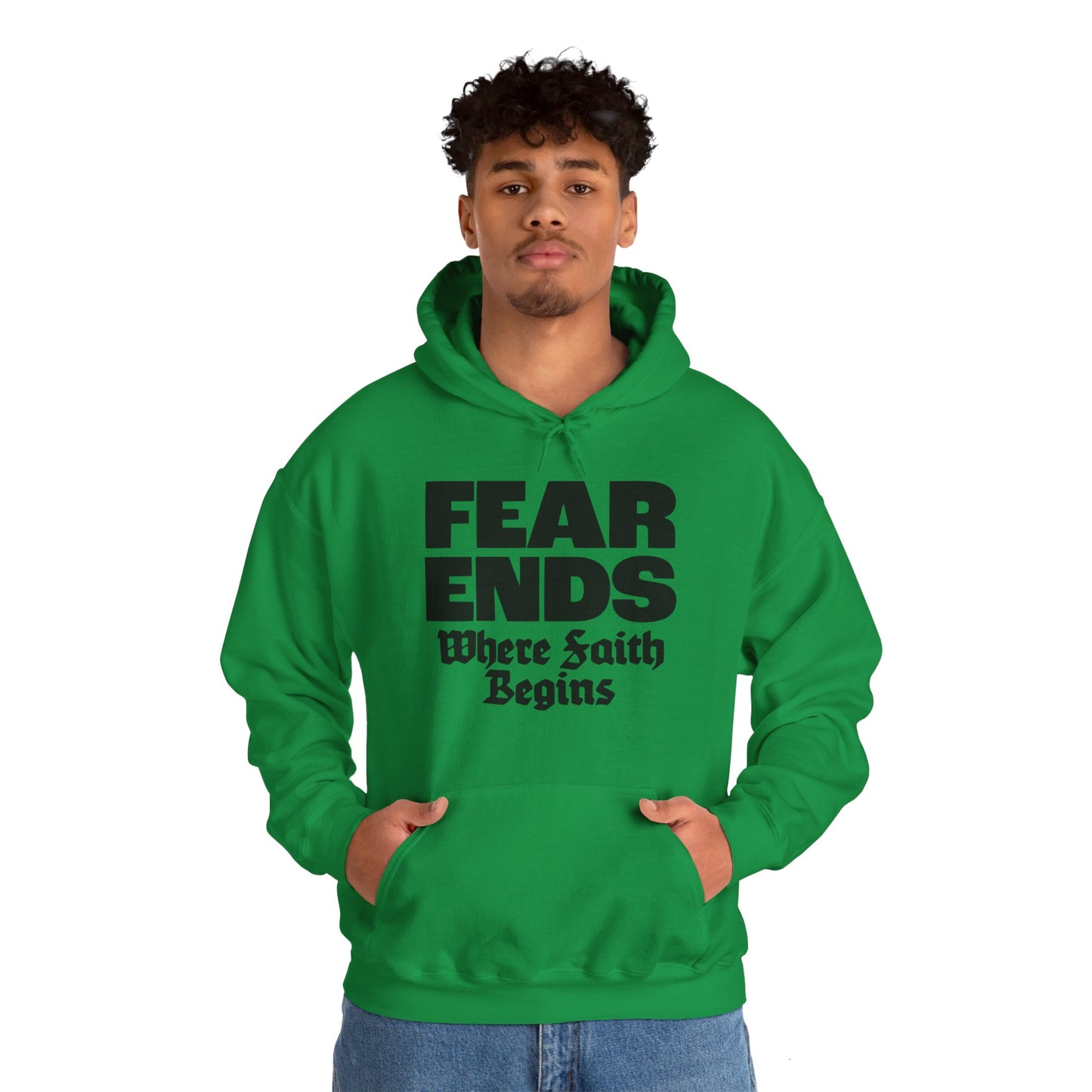 “Where Faith Begins” Unisex Heavy Blend™ Hooded Sweatshirt