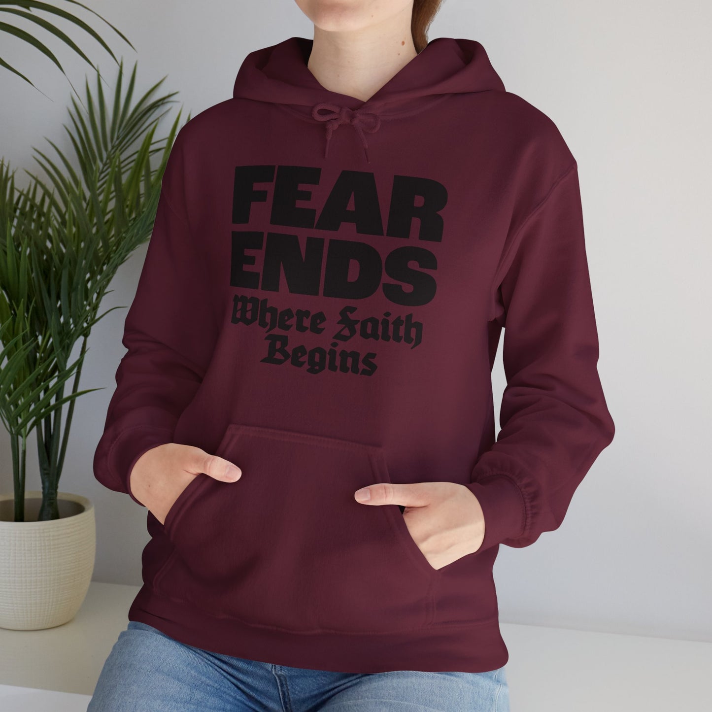 “Where Faith Begins” Unisex Heavy Blend™ Hooded Sweatshirt