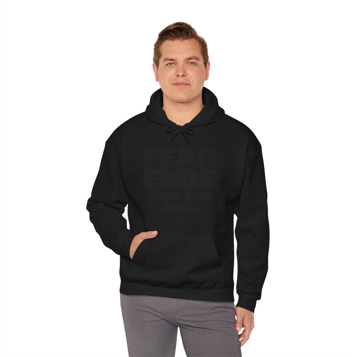 “Where Faith Begins” Unisex Heavy Blend™ Hooded Sweatshirt