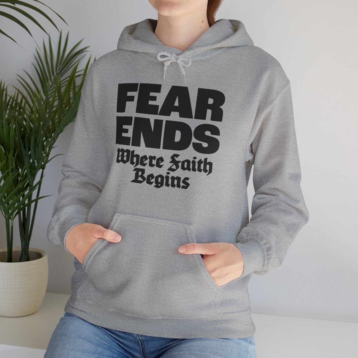 “Where Faith Begins” Unisex Heavy Blend™ Hooded Sweatshirt