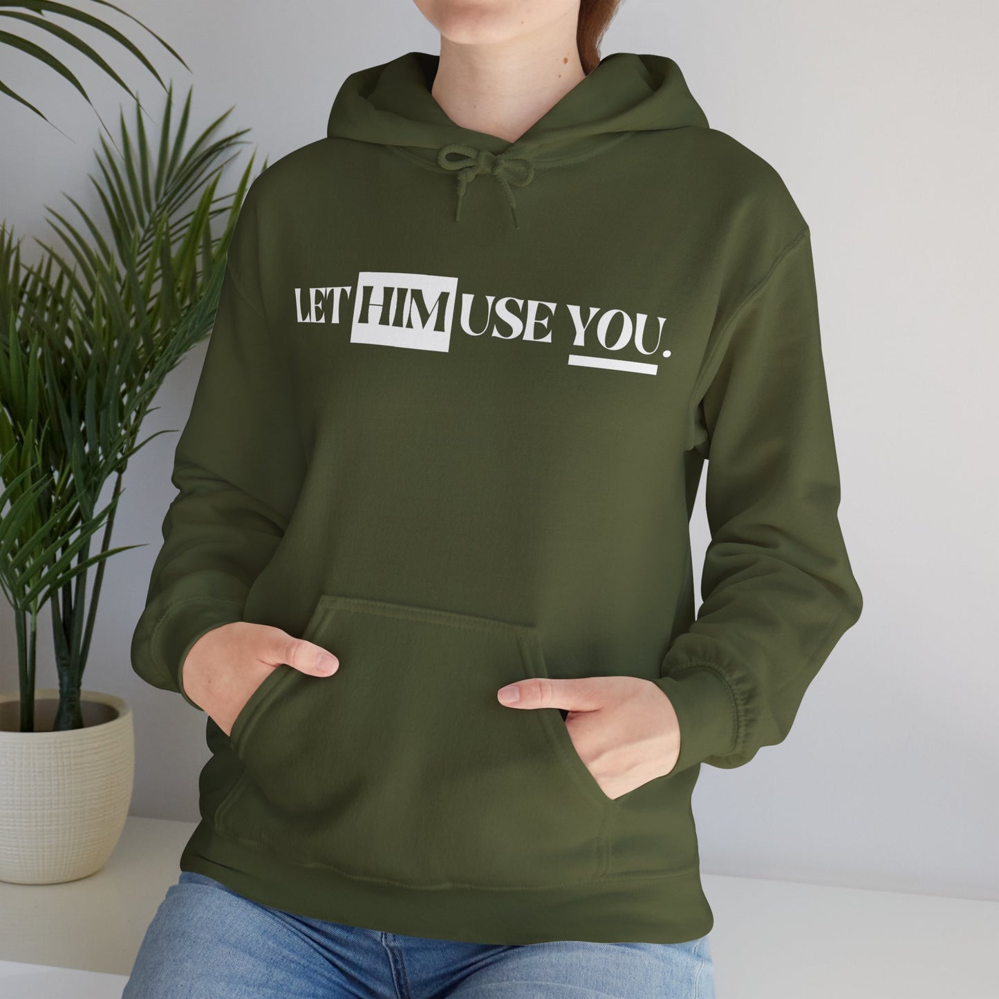 “Let Him Use You” Unisex Heavy Blend™ Hooded Sweatshirt