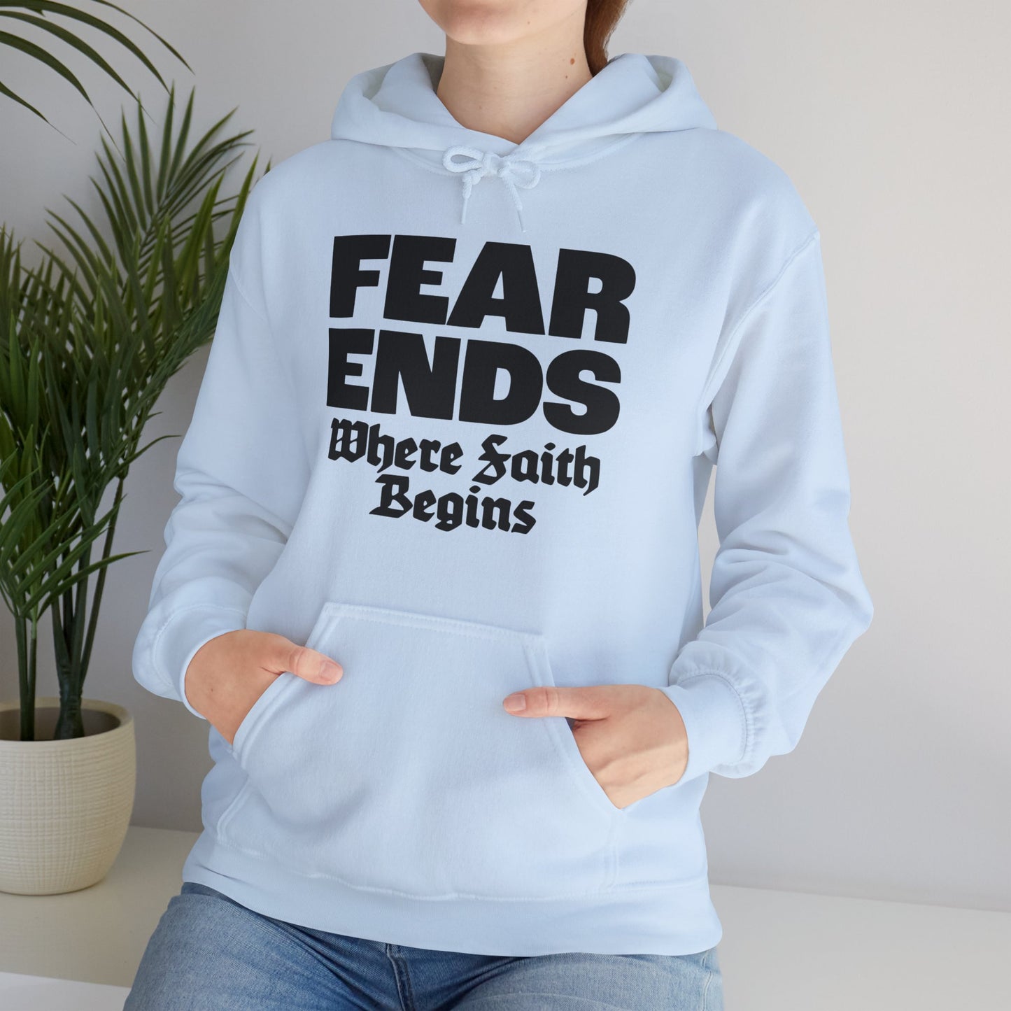 “Where Faith Begins” Unisex Heavy Blend™ Hooded Sweatshirt