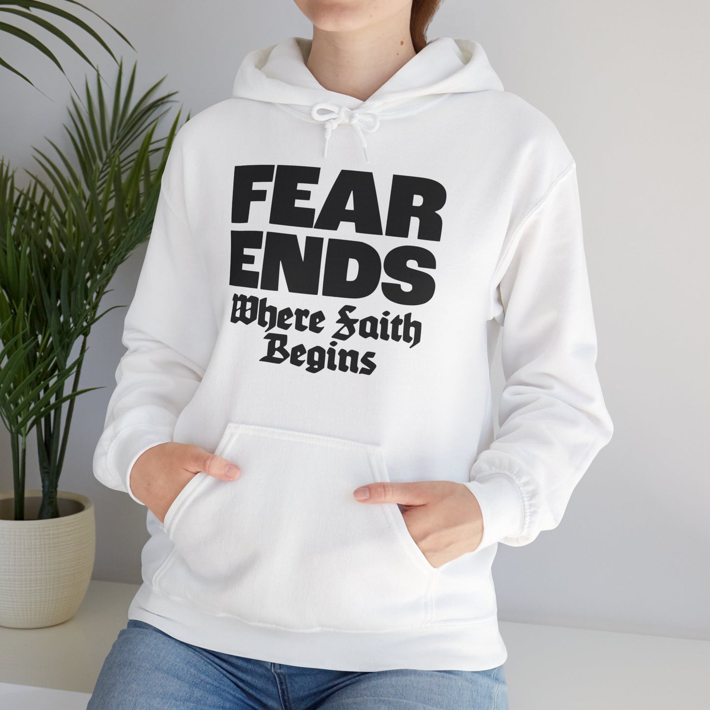 “Where Faith Begins” Unisex Heavy Blend™ Hooded Sweatshirt