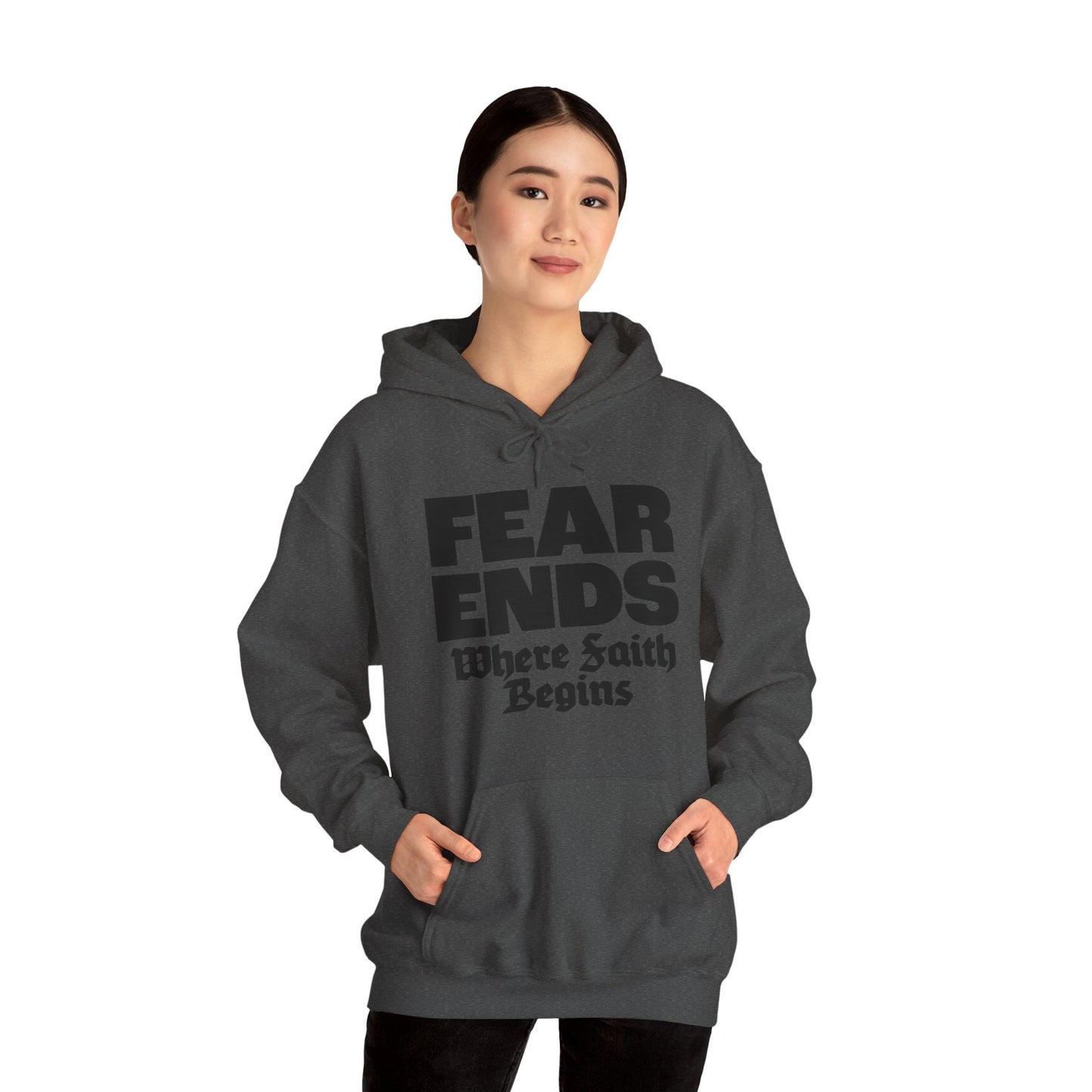 “Where Faith Begins” Unisex Heavy Blend™ Hooded Sweatshirt