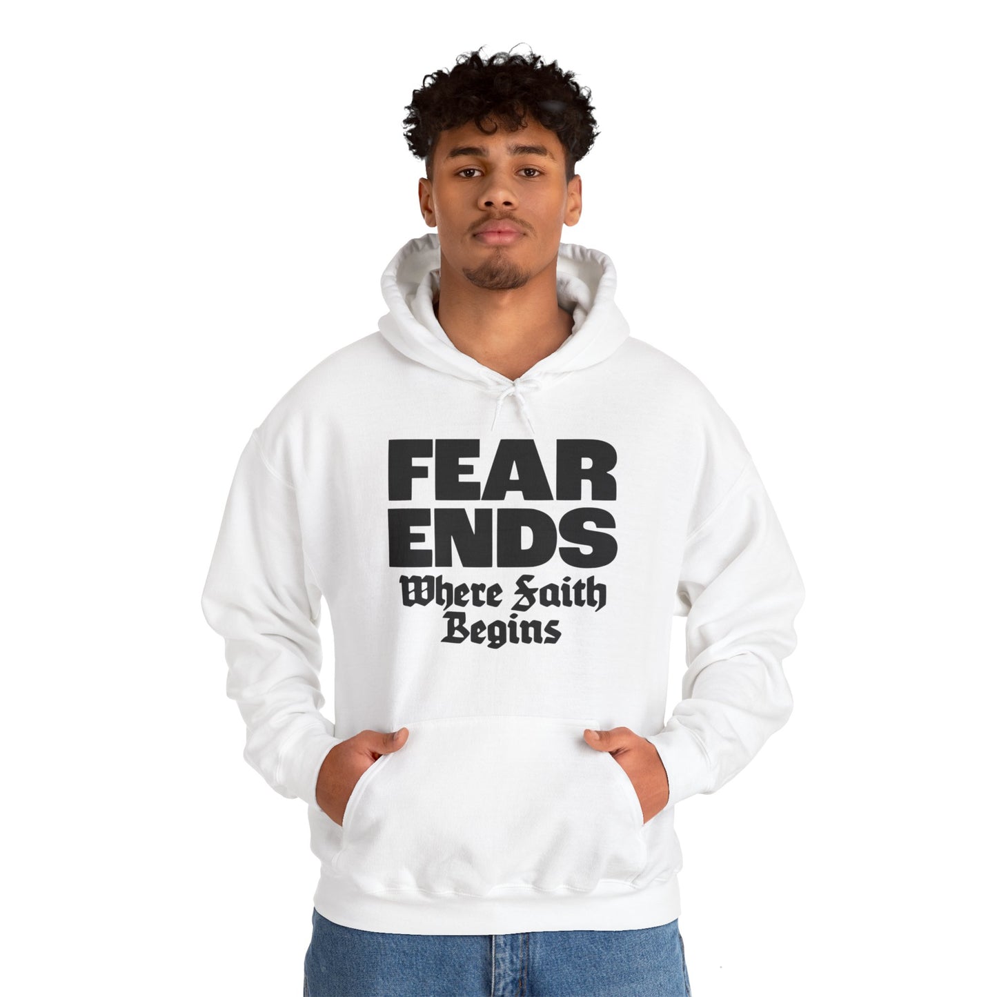 “Where Faith Begins” Unisex Heavy Blend™ Hooded Sweatshirt