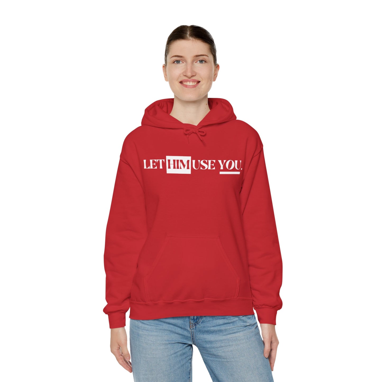 “Let Him Use You” Unisex Heavy Blend™ Hooded Sweatshirt