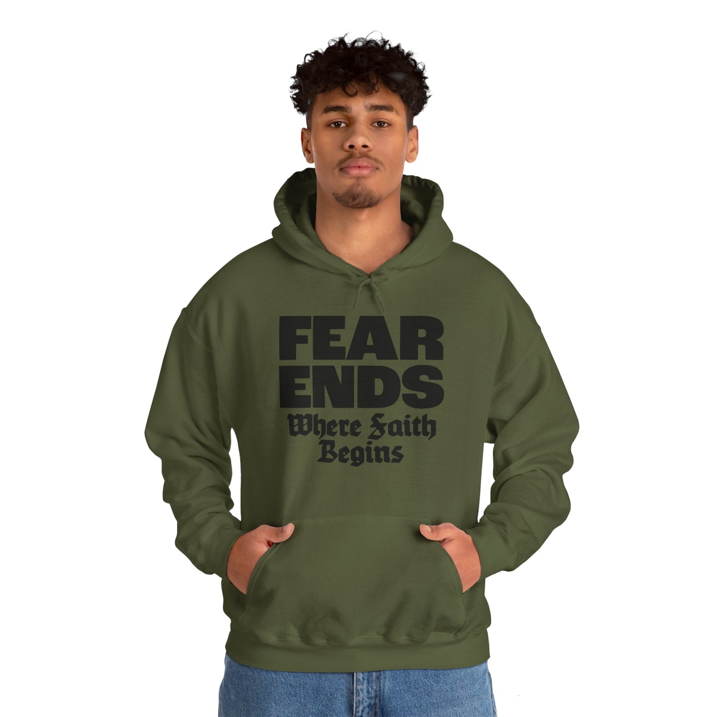 “Where Faith Begins” Unisex Heavy Blend™ Hooded Sweatshirt